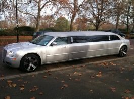 Silver stretch limousine for weddings in Swindon, Wiltshire